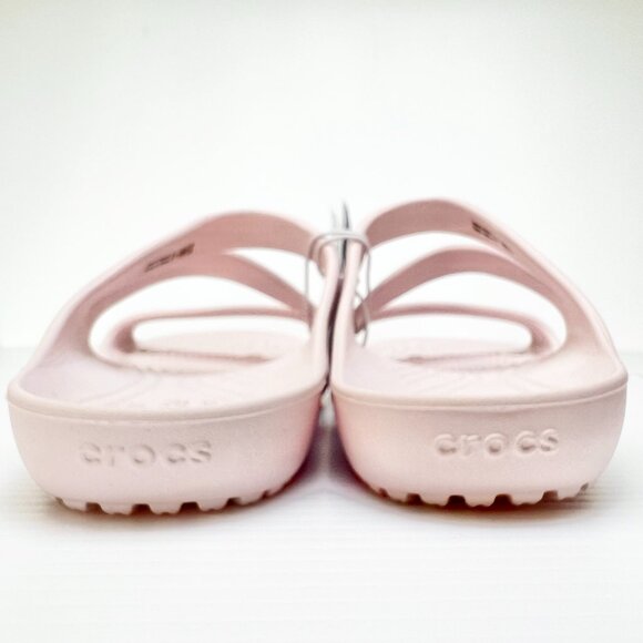 Sz 9- NWT Crocs Kadee II Iconic Comfort Z-Strap Sandals Barely Pink - Picture 8 of 15
